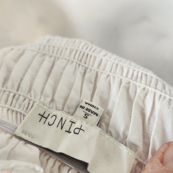 Pinch Tiered Smocked Mini Dress White | Size Small | NWOT - Picture 8 of 9